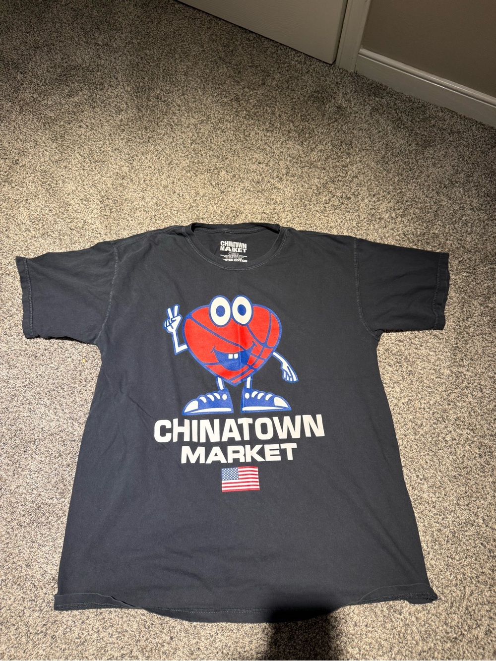 Chinatown Market Black Graphic Short Sleeve Tee